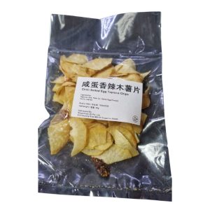 Chilli Salted Egg Tapioca Chips snack packaging